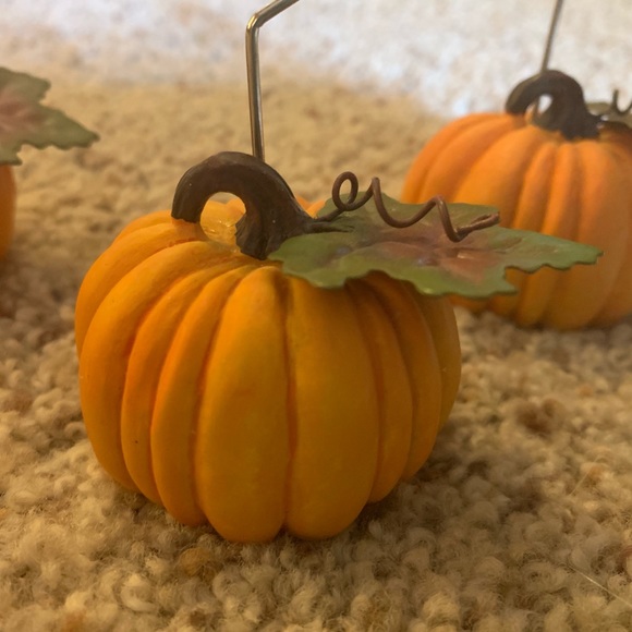 Target Other - NWT Pumpkin 🍁 Placecard/Photo Holders (3)